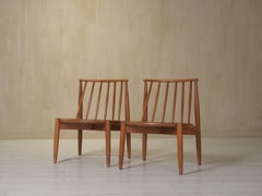 pair of Tompetei fireplace chairs by Bendt Winge 1960's