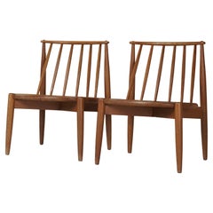 pair of Tompetei fireplace chairs by Bendt Winge 1960's