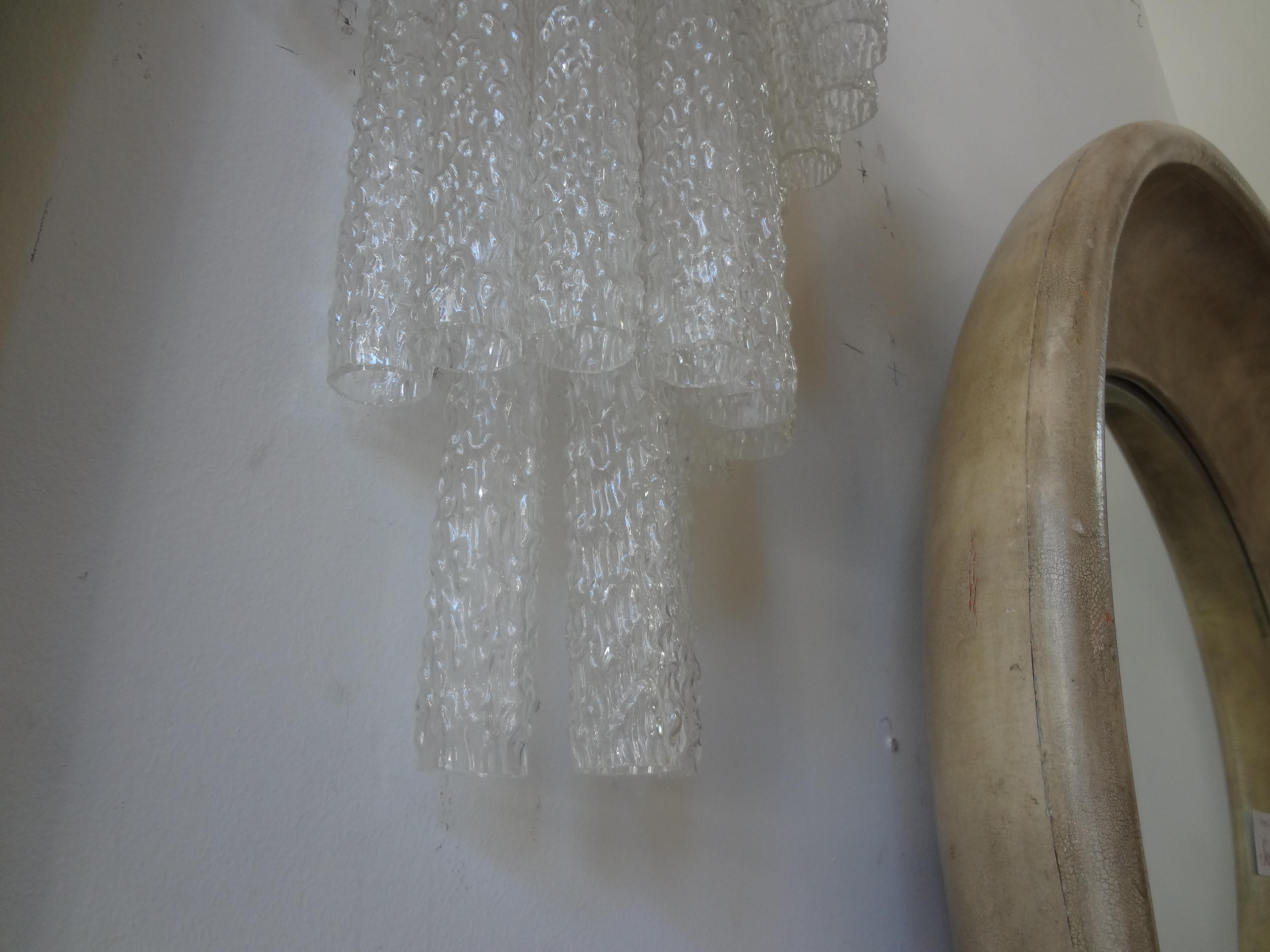 Pair of Toni Zuccheri for Venini Murano Glass Sconces For Sale 3