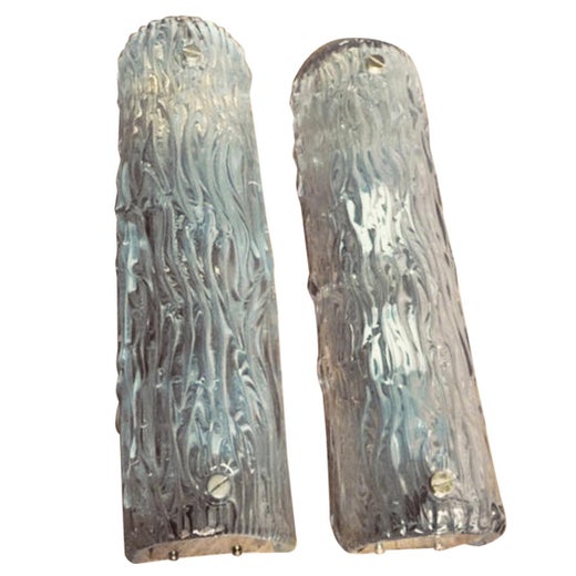 Pair Of Toni Zuccheri Murano Corteccia Glass And Brass Sconces From Pair Of Toni Zuccheri Murano Corteccia Glass And Brass Sconces From Venini 1960 At 1stdibs