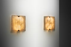 Pair of Toni Zuccheri "Scorzé" Wall Lamps for Venini, Italy 1960s