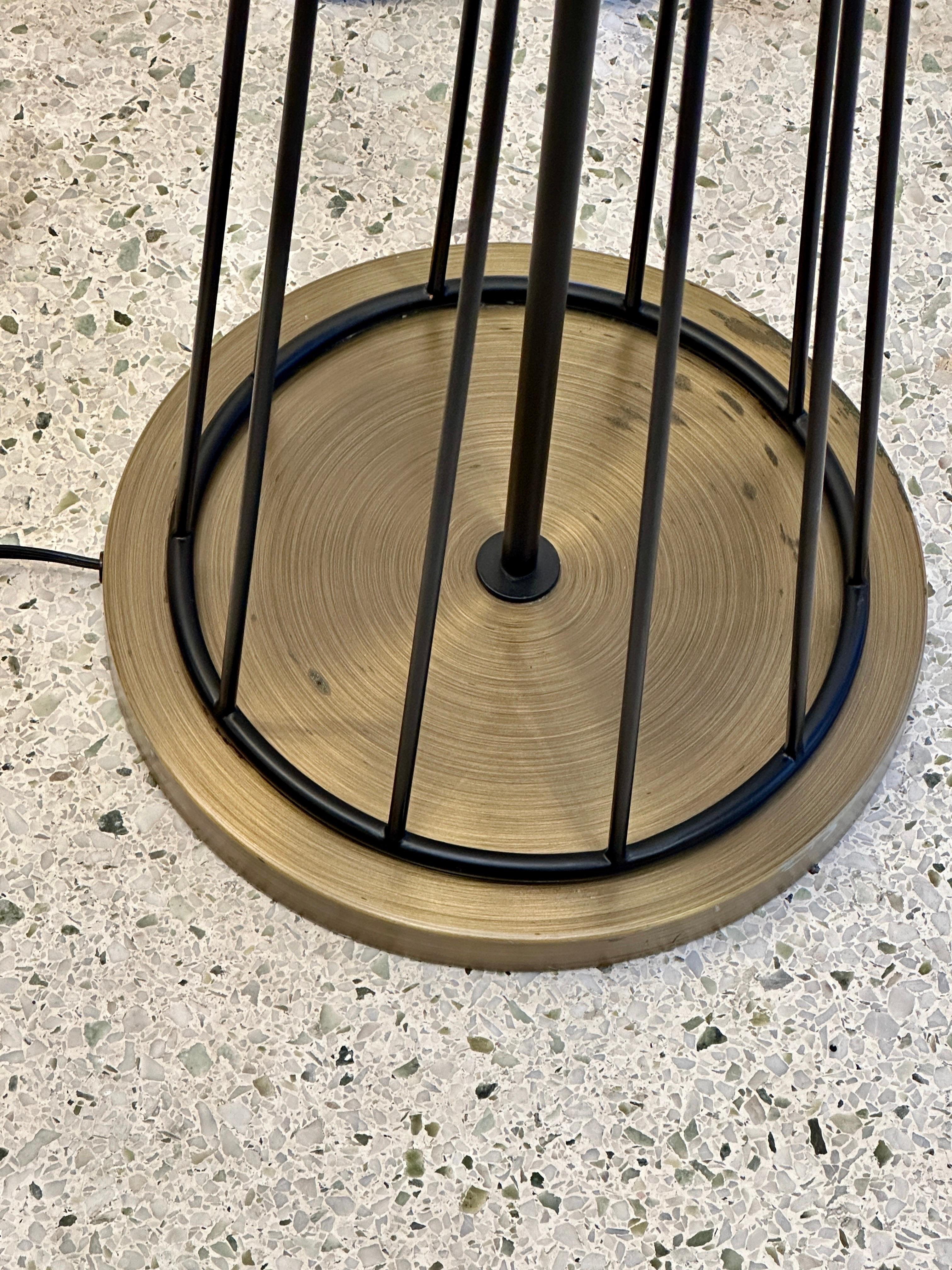Post-Modern Pair of Tony Paul Designed Metal Floor Lamps, 1990's For Sale