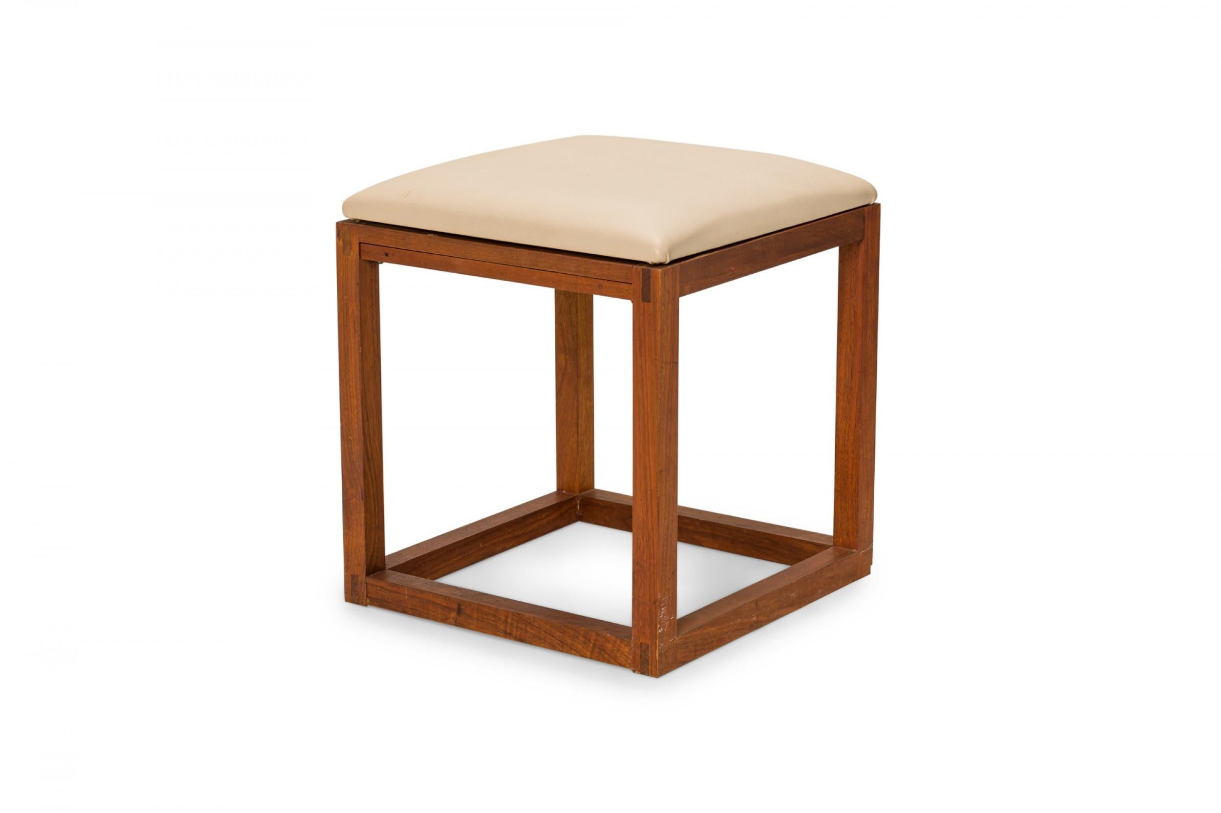 wooden cube seat