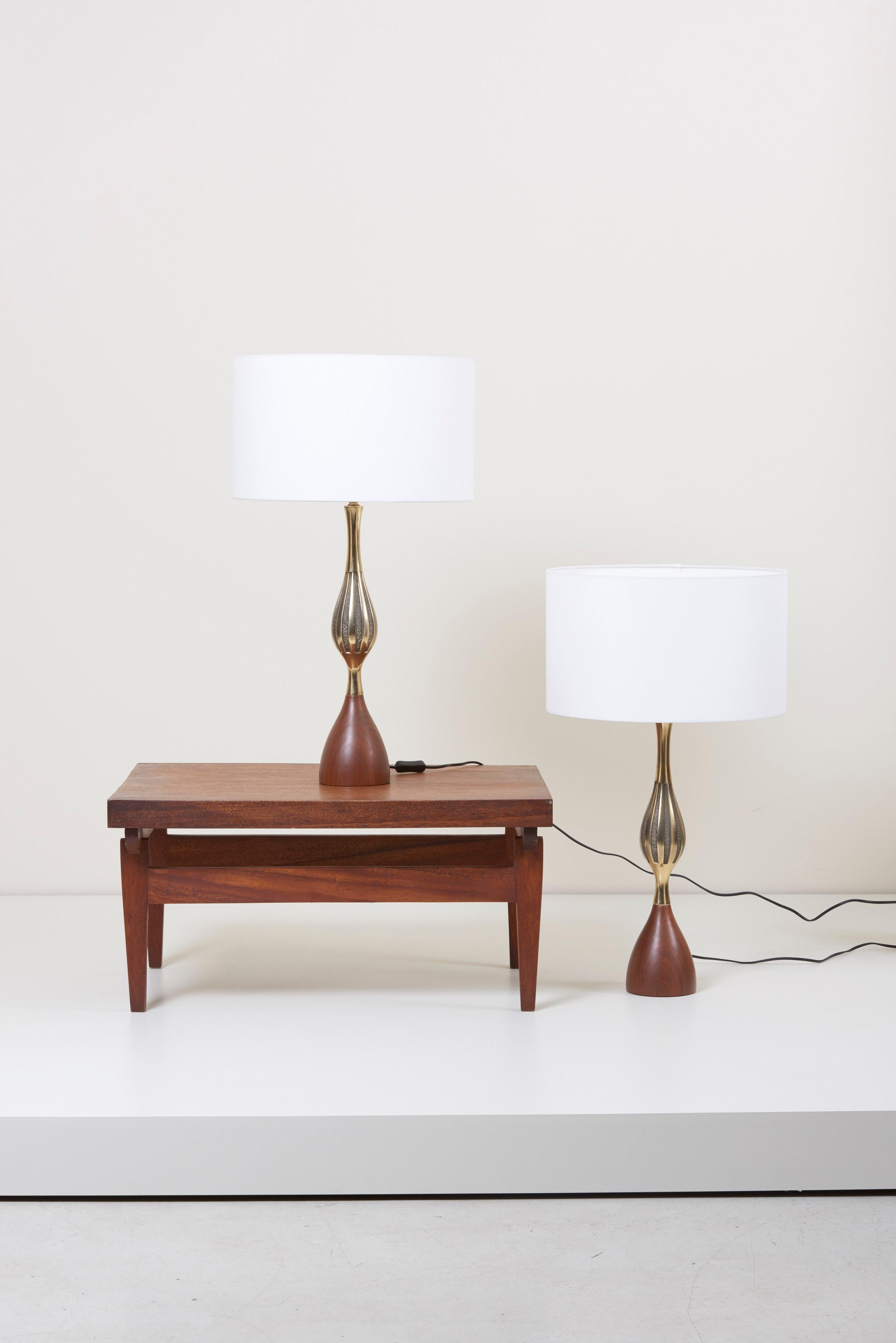 Pair of Tony Paul Table Lamps for Westwood Lightning, US, 1960s In Excellent Condition In Berlin, DE
