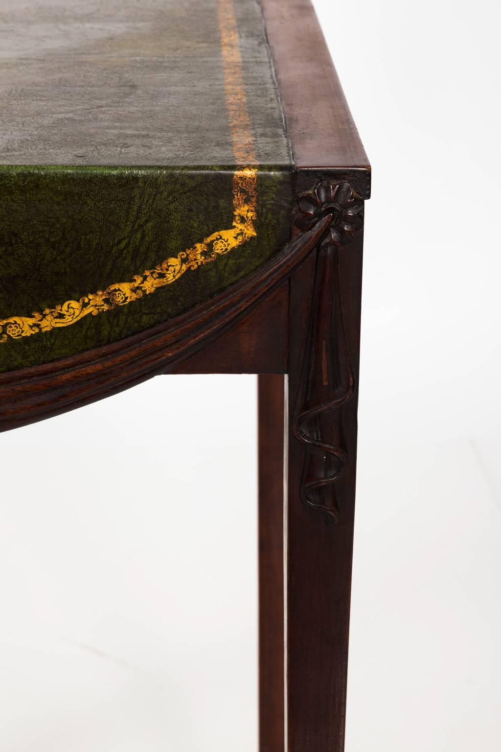 Pair of Tooled Leather Side Tables 3