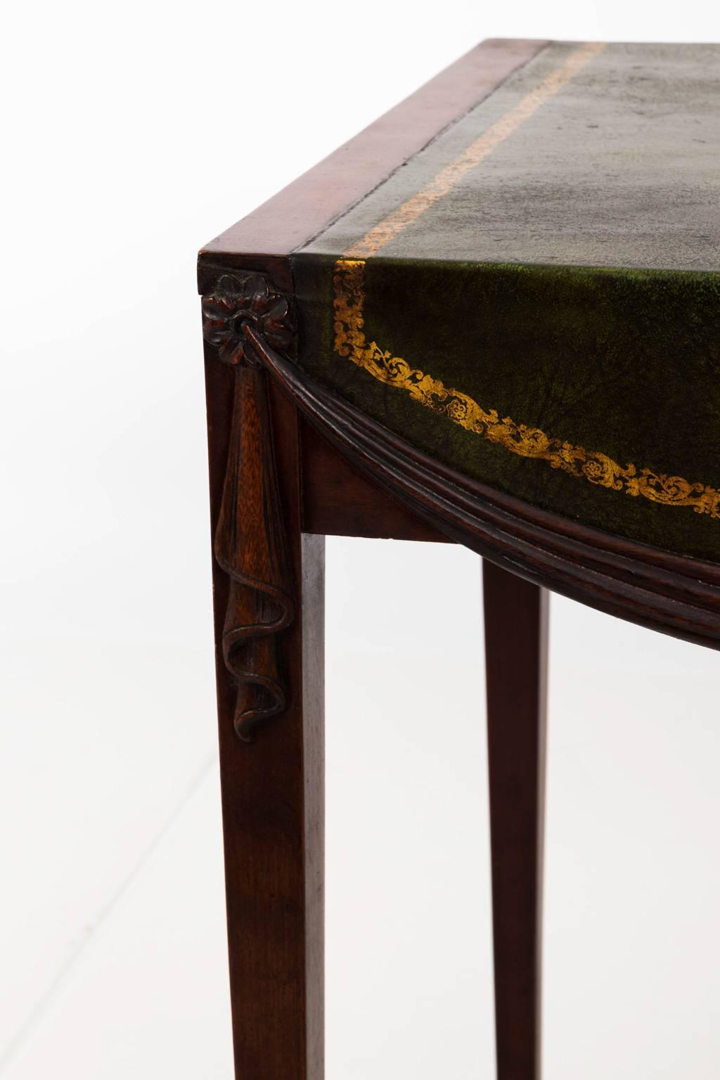 Pair of Tooled Leather Side Tables 4