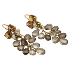 Vintage Pair of Topaz Earrings