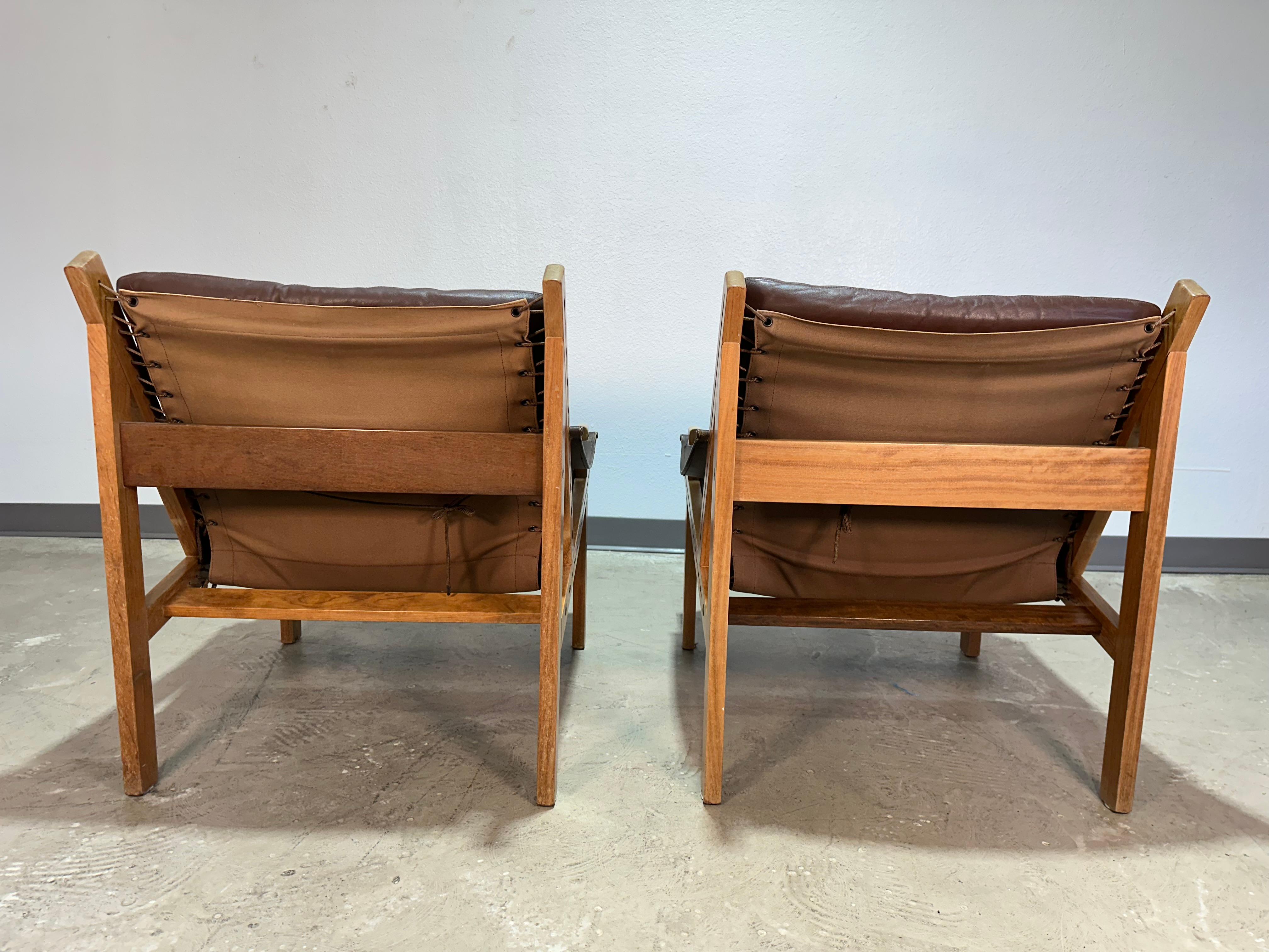 Quercia Coppia di sedie facili Torbjorn Afdal Hunter per Bruksbo Norvegia in vendita