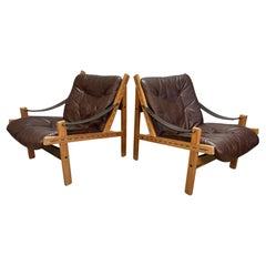 Coppia di sedie facili Torbjorn Afdal Hunter per Bruksbo Norvegia