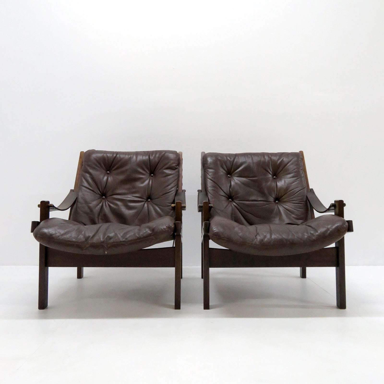 Pair of Torbjørn Afdal Easy Chairs, 1960s 3