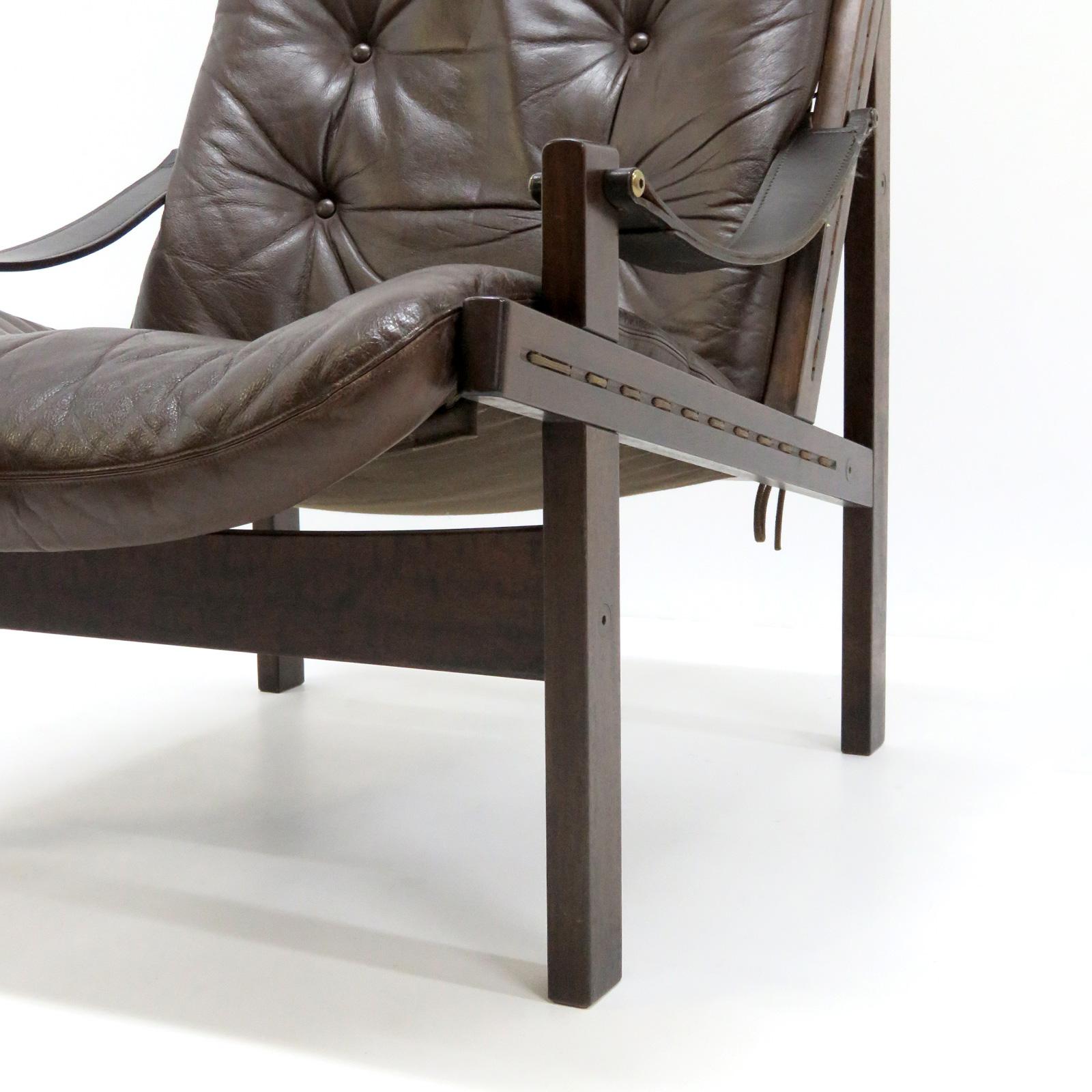 Wood Pair of Torbjørn Afdal Easy Chairs, 1960s