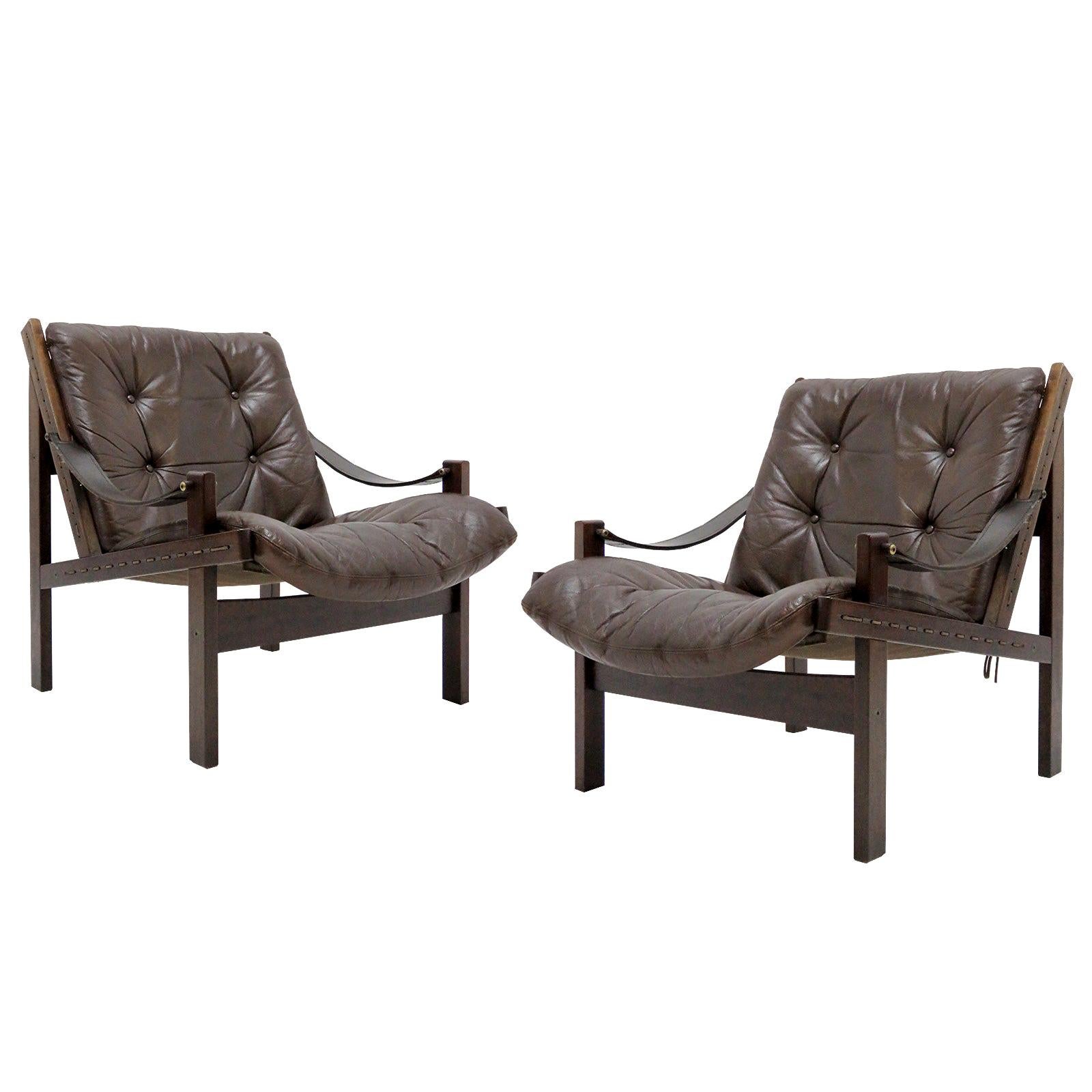 Pair of Torbjørn Afdal Easy Chairs, 1960s