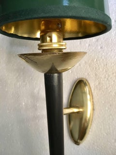 Pair of Torch Wall Sconces by Maison Arlus