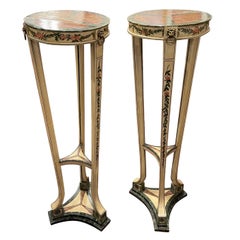 Antique Pair of Torchère or Pedestals Painted, George III, circa 1800