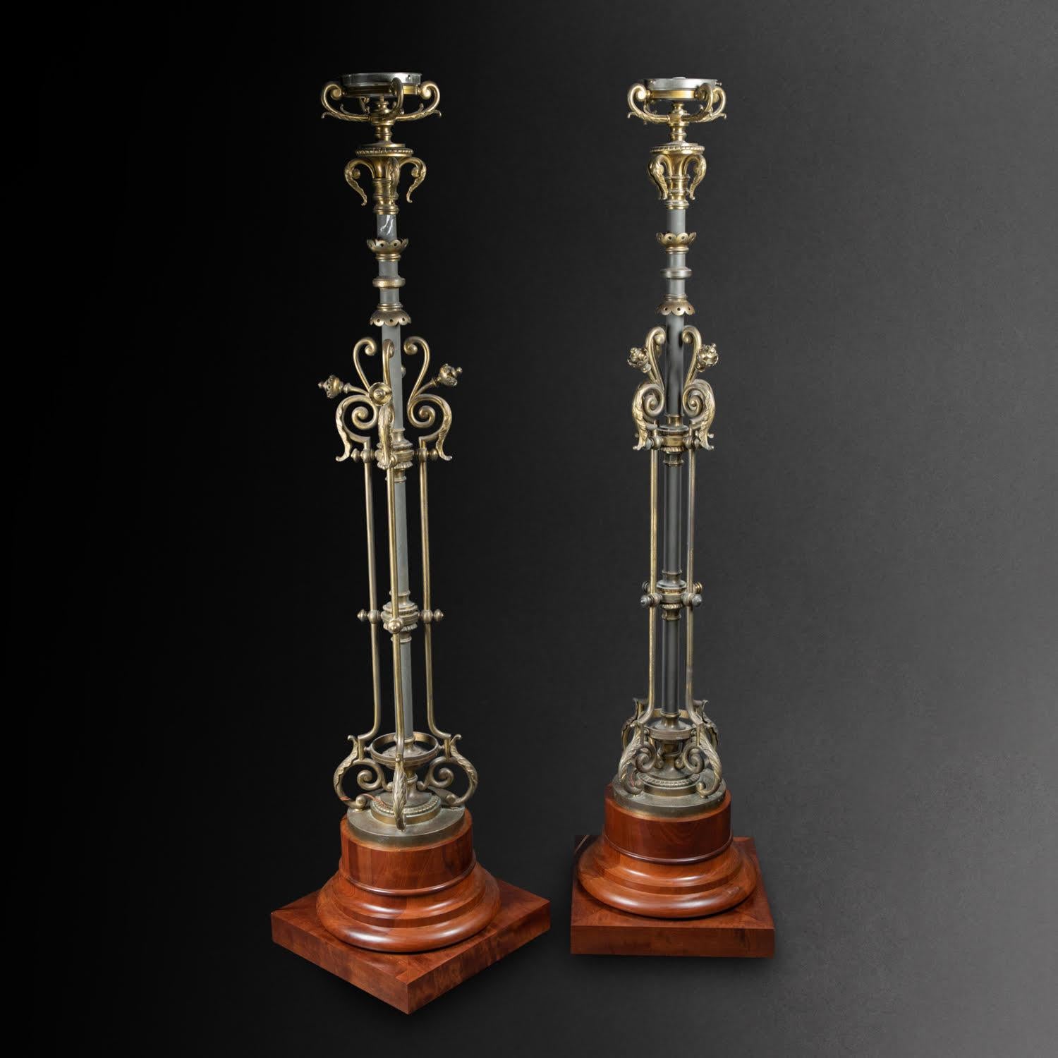 Pair of Torchères, Napoleon III Period, 19th Century. In Good Condition For Sale In Saint-Ouen, FR