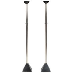 Pair of Ron Rezek Torchiere Floor Lamps