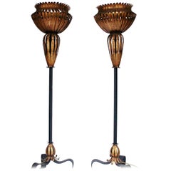 Pair of Torchiere Floor Lamps Pair of Torchiere Floor Lamps