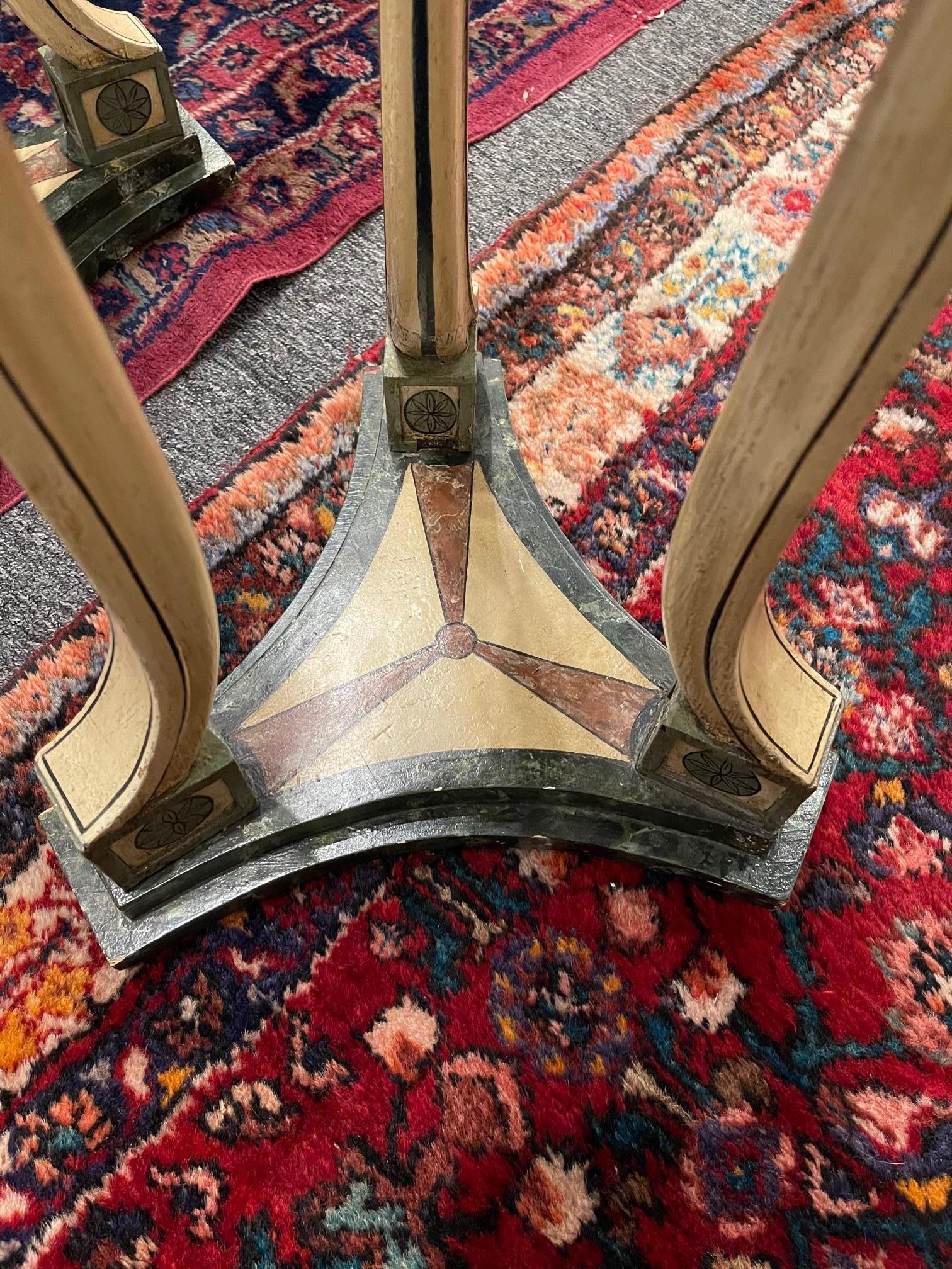 Pair of Torchère or Pedestals Painted, George III, circa 1800 For Sale 2