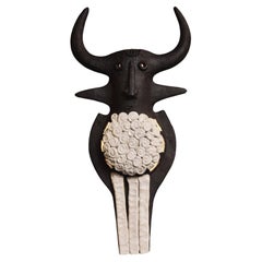 Paire d'appliques murales "Toro" en céramique par Dominic Pouchain, France