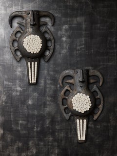 Pair of Toro Ceramic Wall Sconces by Dominique Pouchain