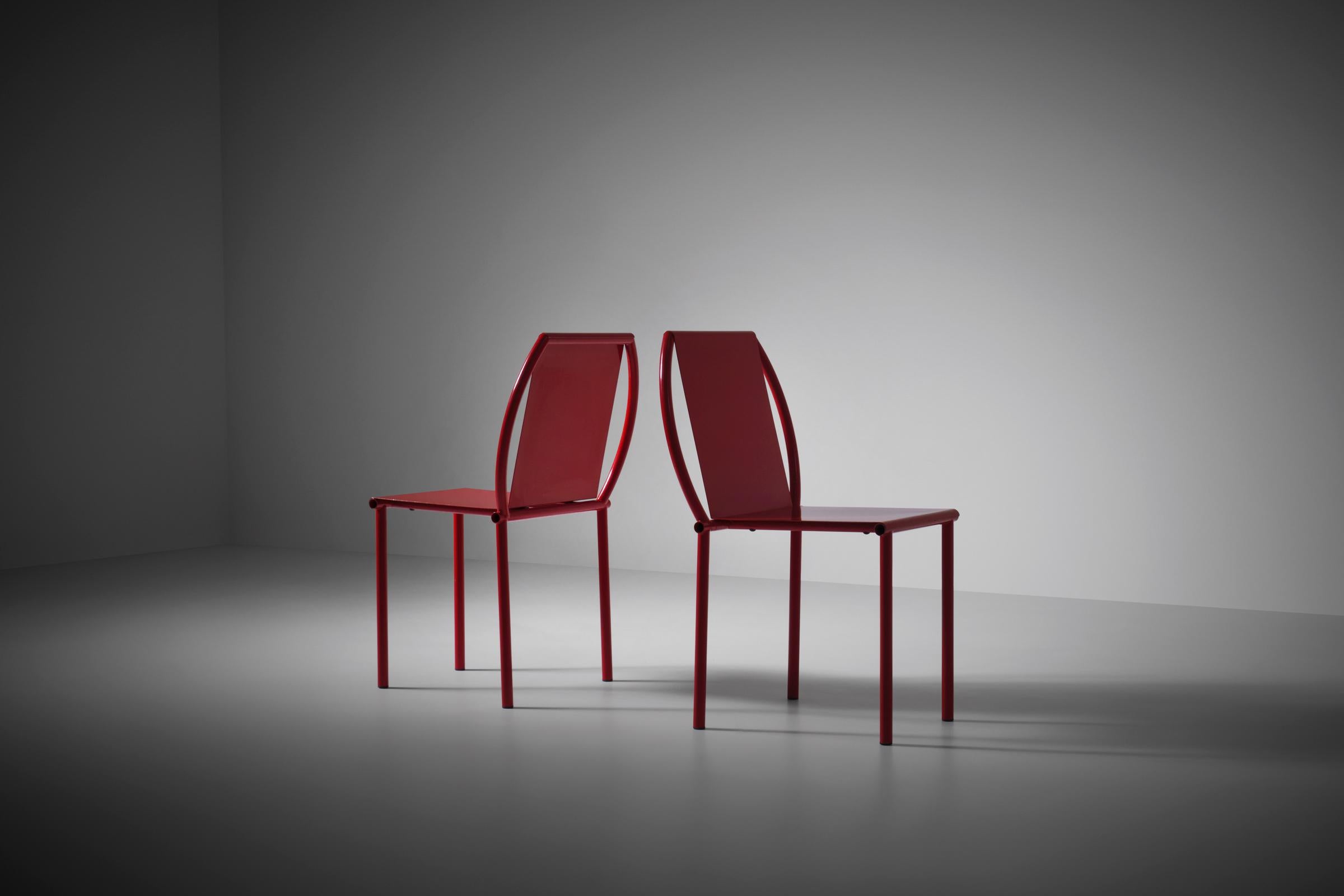 Pair of ‘Toro’ chairs by Martin Szekely, France 1987 For Sale 3