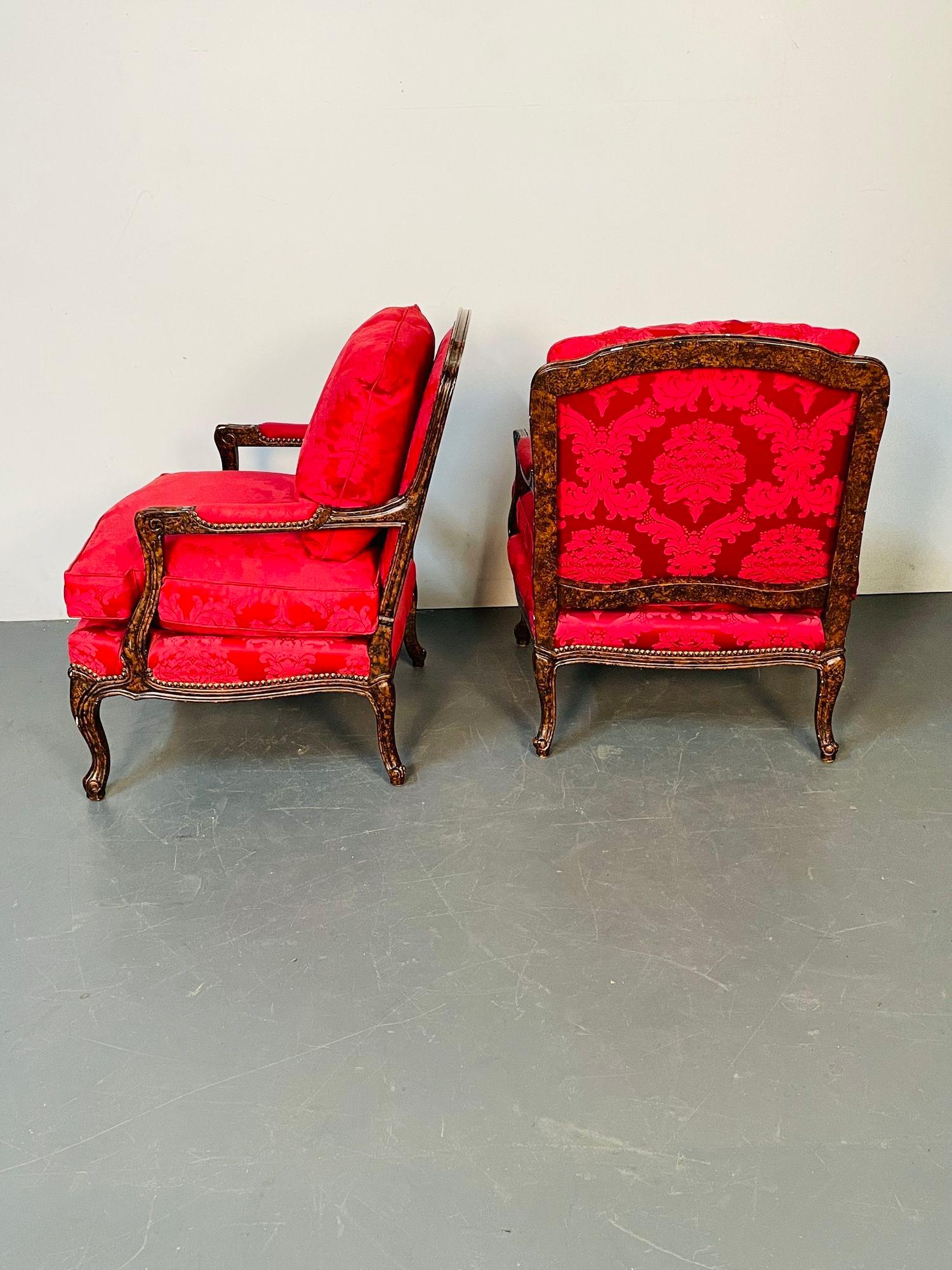 Pair of Tortoise Shell Lounge Chairs/ Marquis by Theodore Alexander, Fauteuils For Sale 2