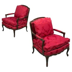 Pair of Tortoise Shell Lounge Chairs/ Marquis by Theodore Alexander, Fauteuils