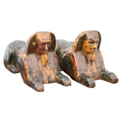 Vintage Pair of Tortoise Sphinx's by Anthony Redmile