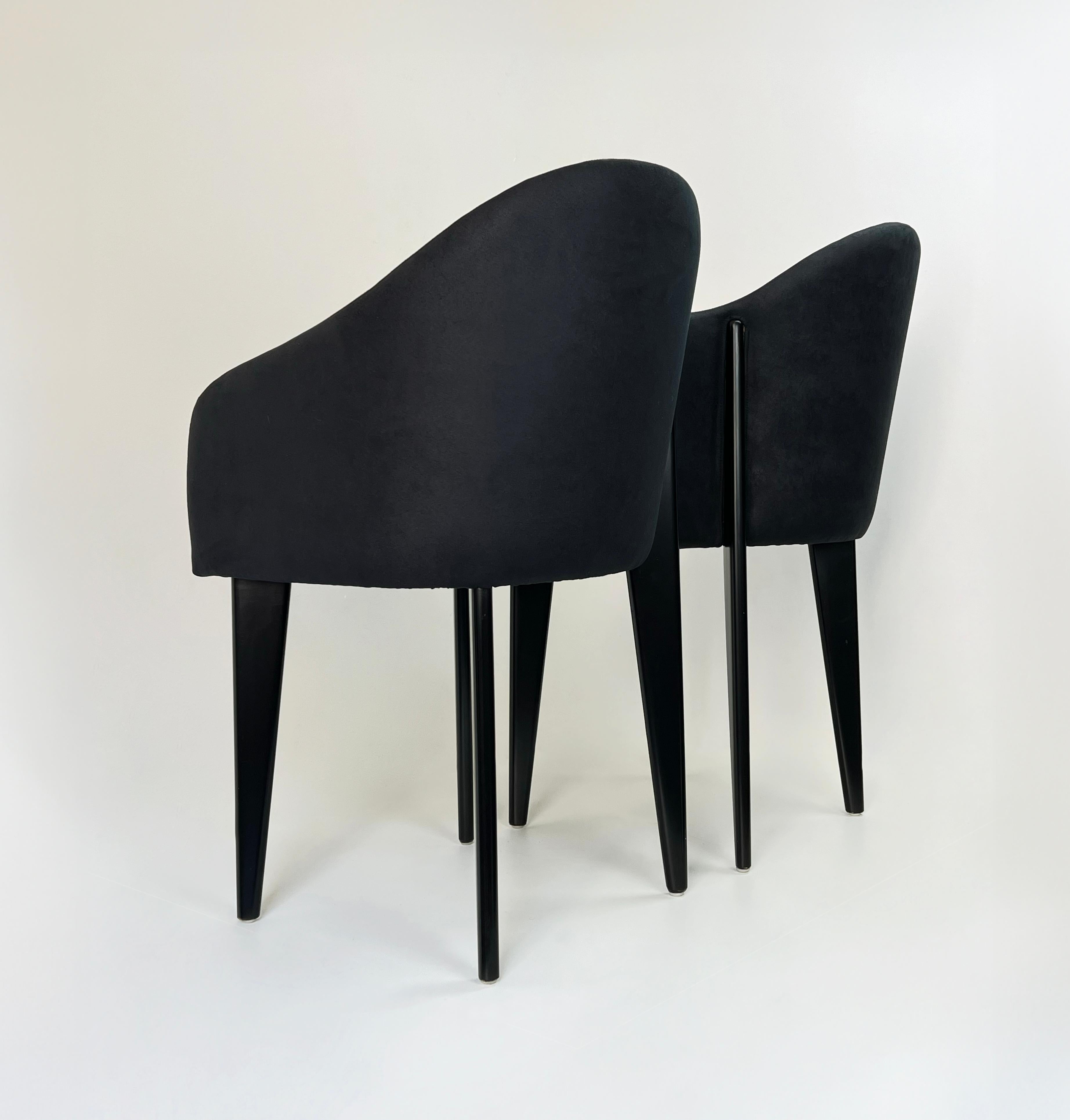 Pair of Toscana Chairs by Piero Sartogo for Saporiti For Sale 3
