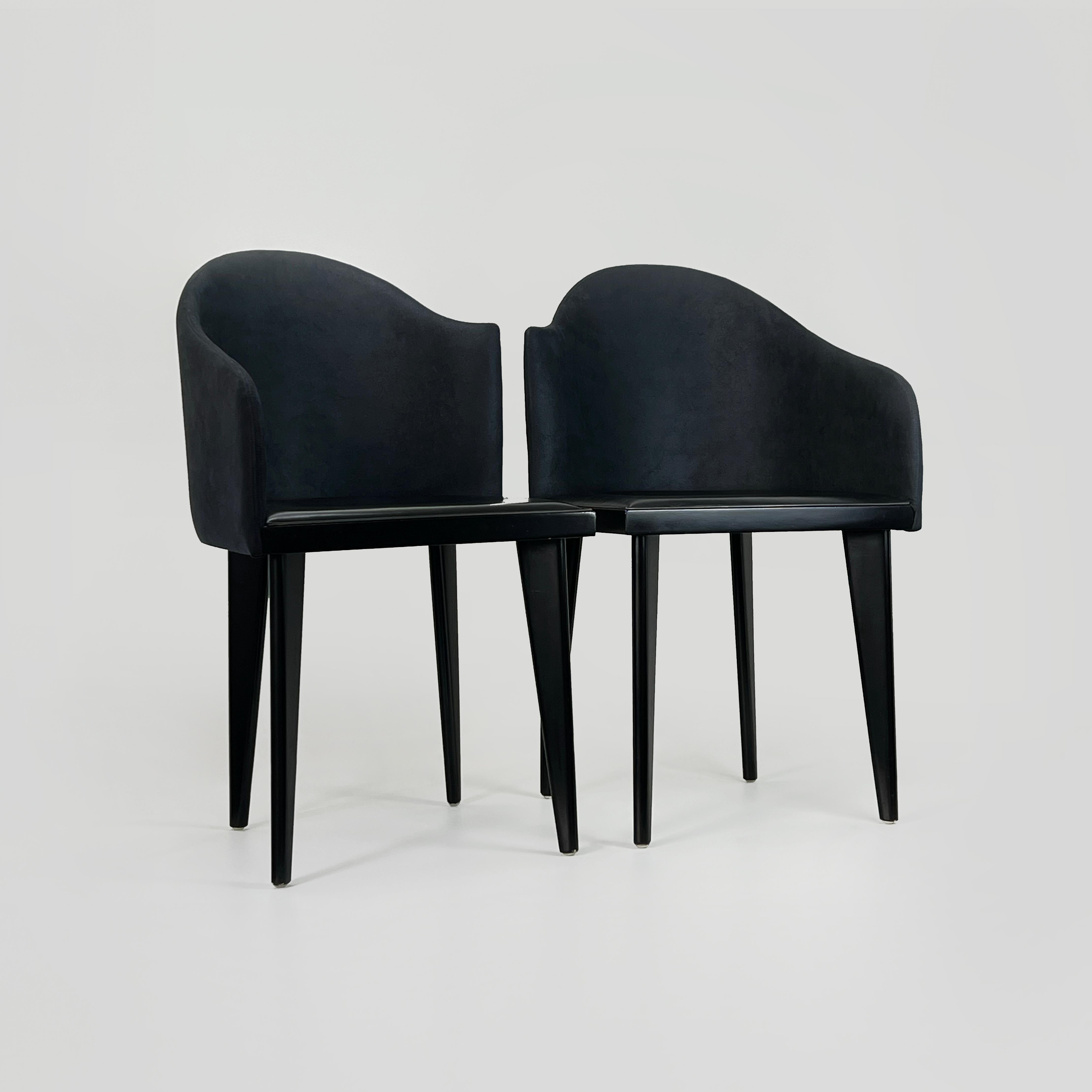 Postmoderne Paire de chaises Toscana de Piero Sartogo pour Saporiti en vente
