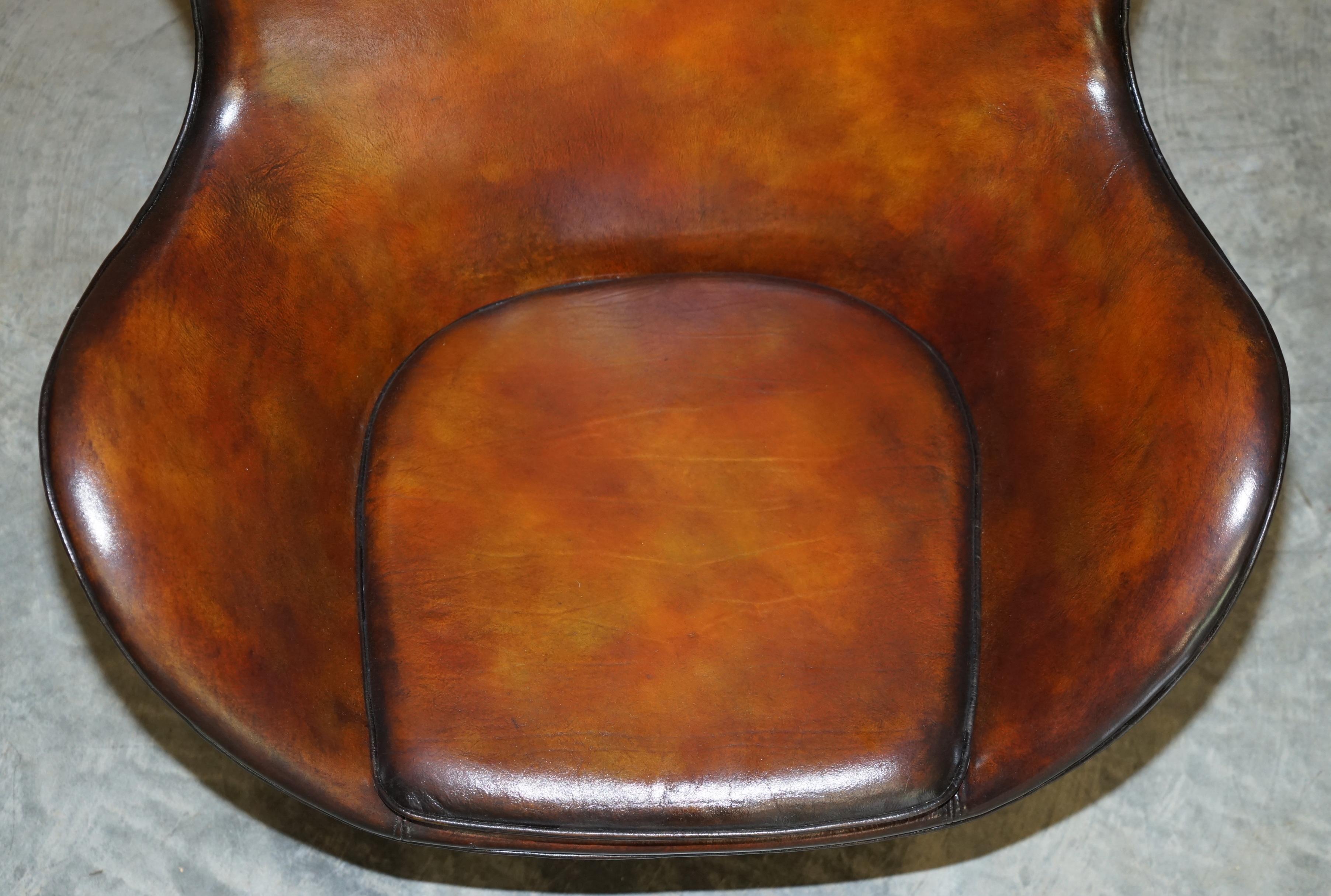 Danish Pair of Totally Restored Original 1963 Fully Stamped Fritz Hansen Egg Chairs