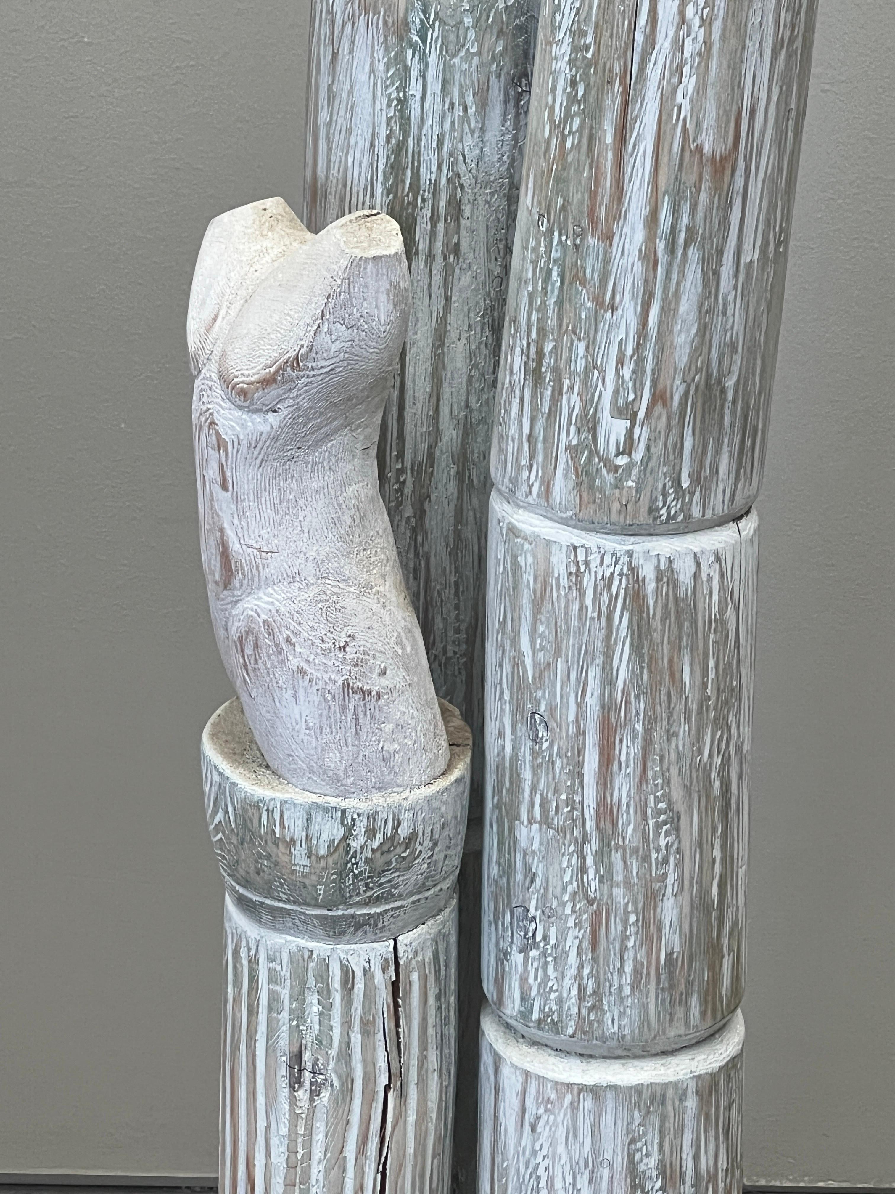 Coppia di sculture totem di Meyer R. Wolfe, anni '70 in vendita 8