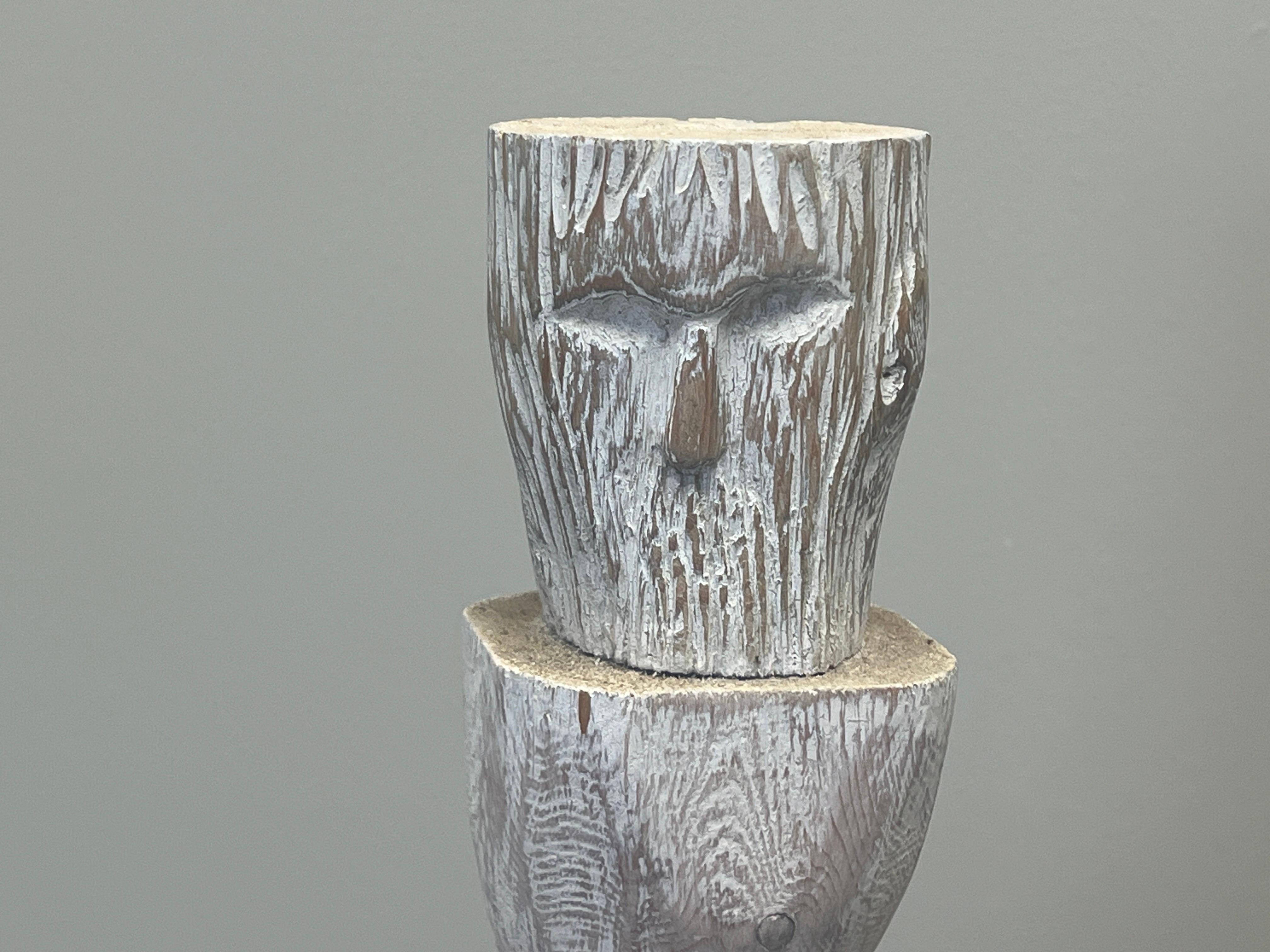 Coppia di sculture totem di Meyer R. Wolfe, anni '70 in vendita 14