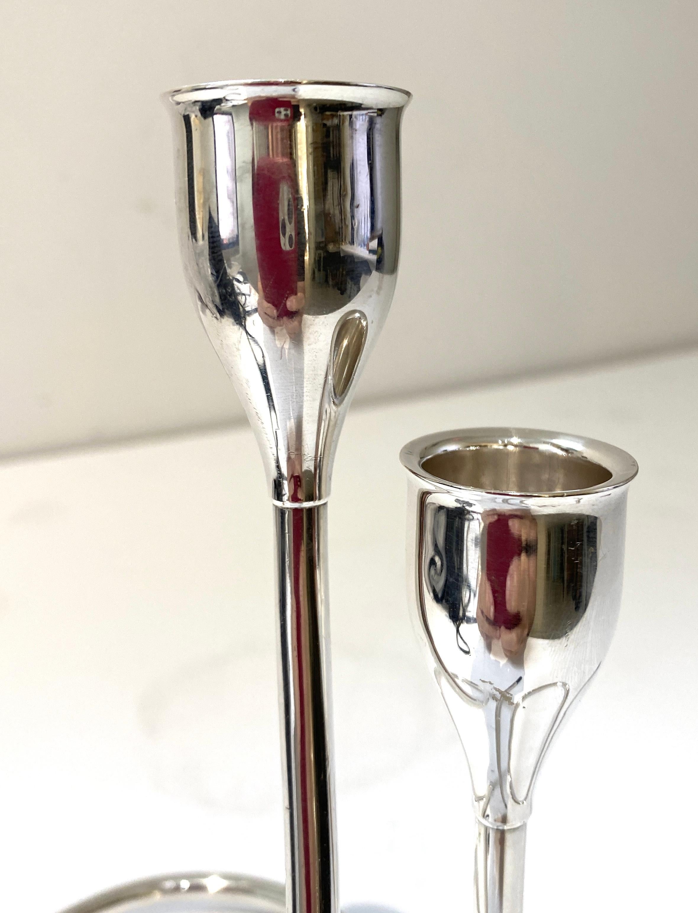 Pair of Towle Sterling Candlesticks  For Sale 2