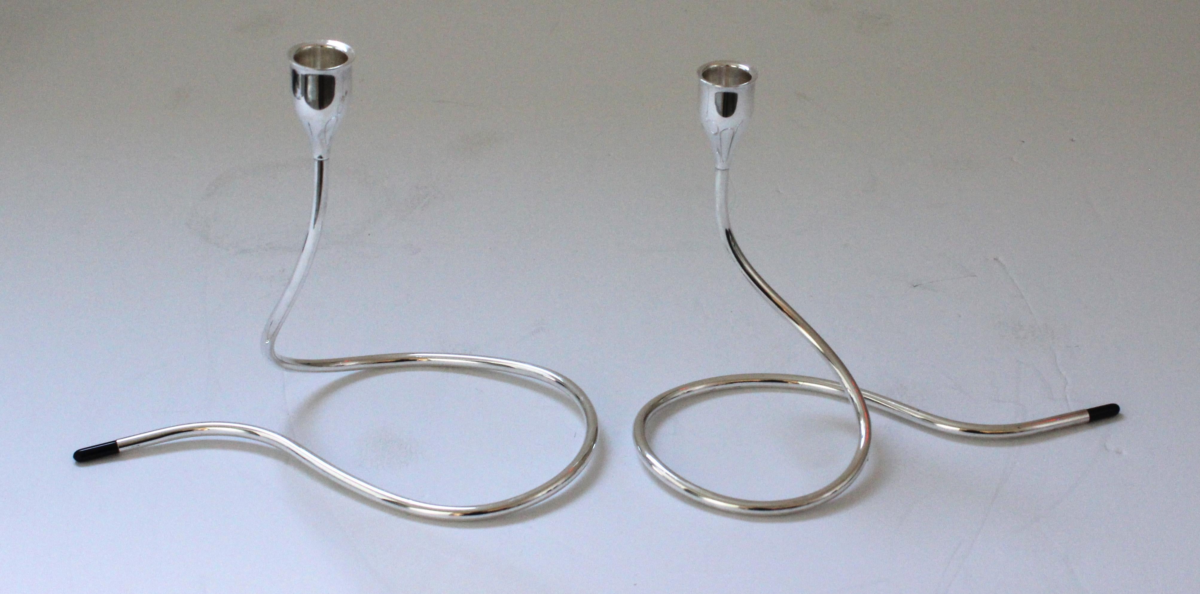 American Pair of Towle Sterling Candlesticks  For Sale