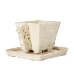 Pair of Traditional Chinese Soapstone Cups