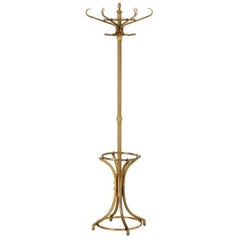 Pair of Traditional Coat Racks, Antique Brass Finish.