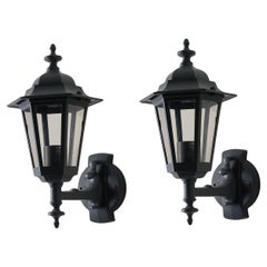 Pair of Traditional Italian Outdoor Wall Lamps by Lothus (set)