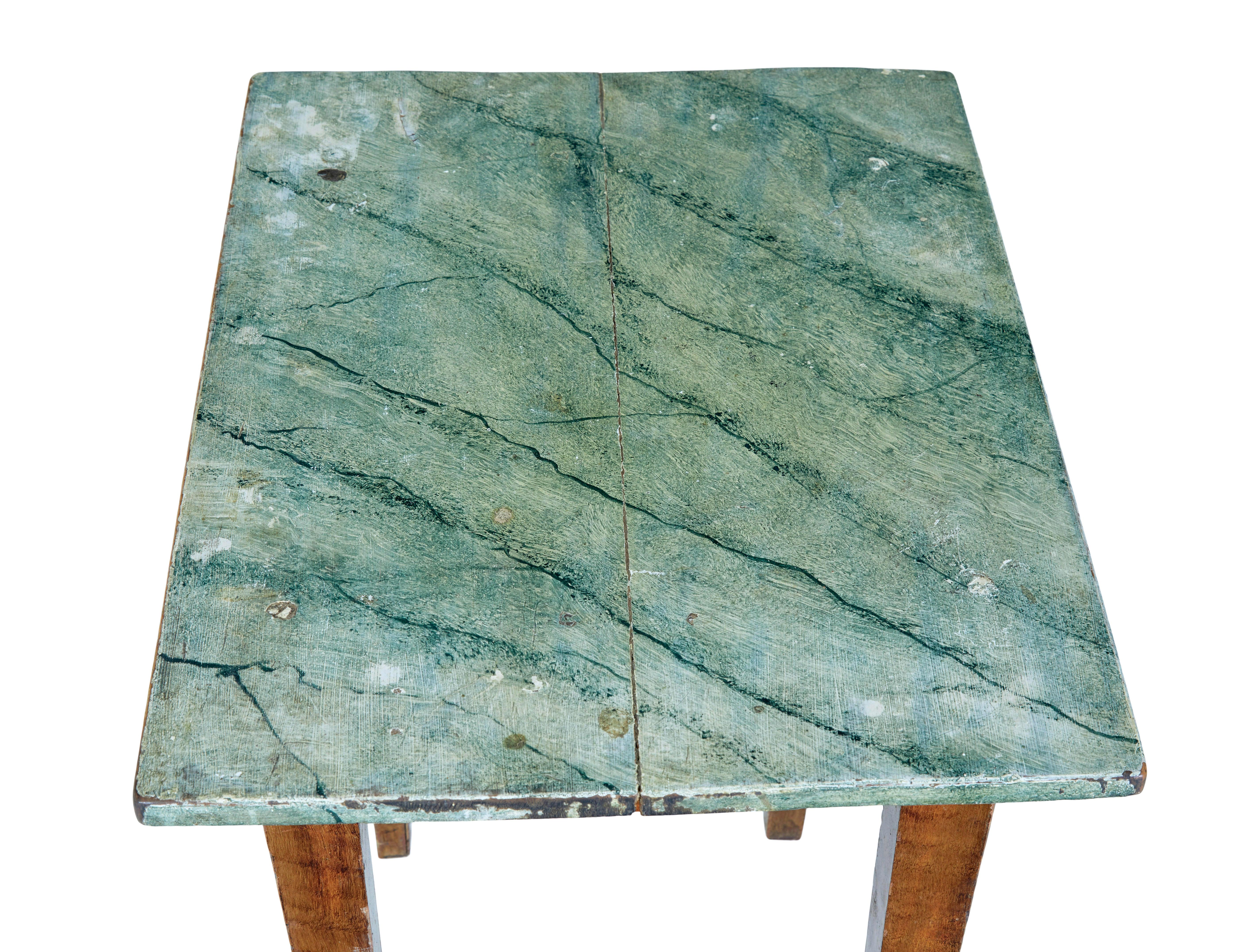 Coppia di tavolini tradizionali svedesi dipinti, 1870 circa.

Rara coppia di tavolini rurali svedesi, che abbiamo trovato durante i nostri viaggi in Svezia.   Dipinto a mano con colori tradizionali e con metodi tradizionali di lavorazione a