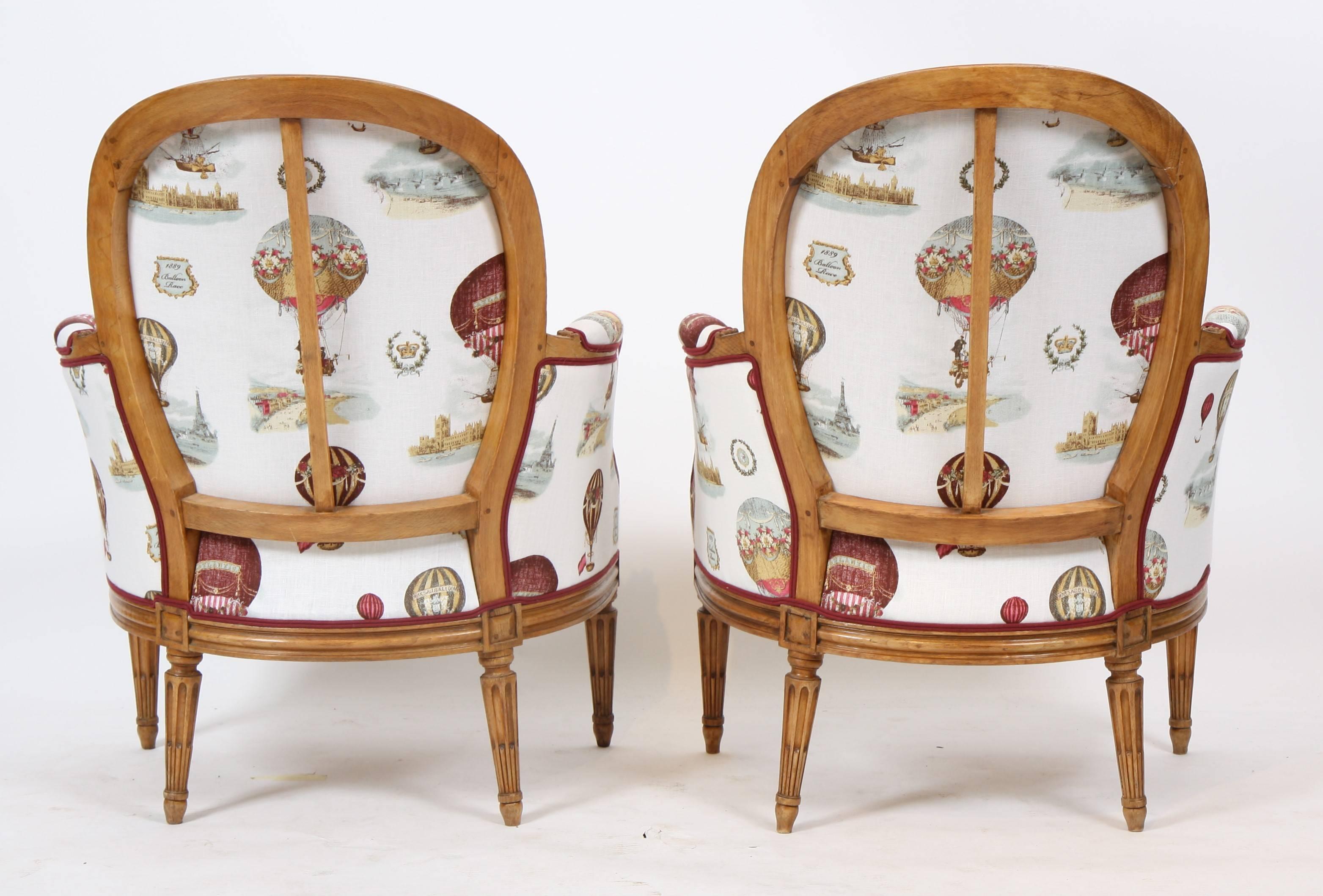 French Pair of Transition Armchairs