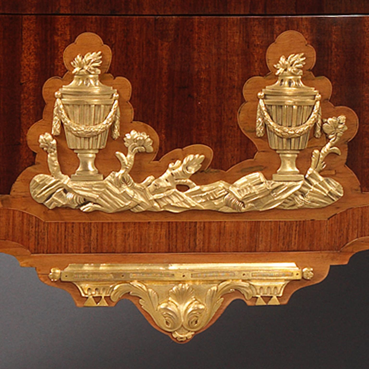 Louis XVI Pair of Transitional Style Parquetry Commodes, by Paul Sormani For Sale