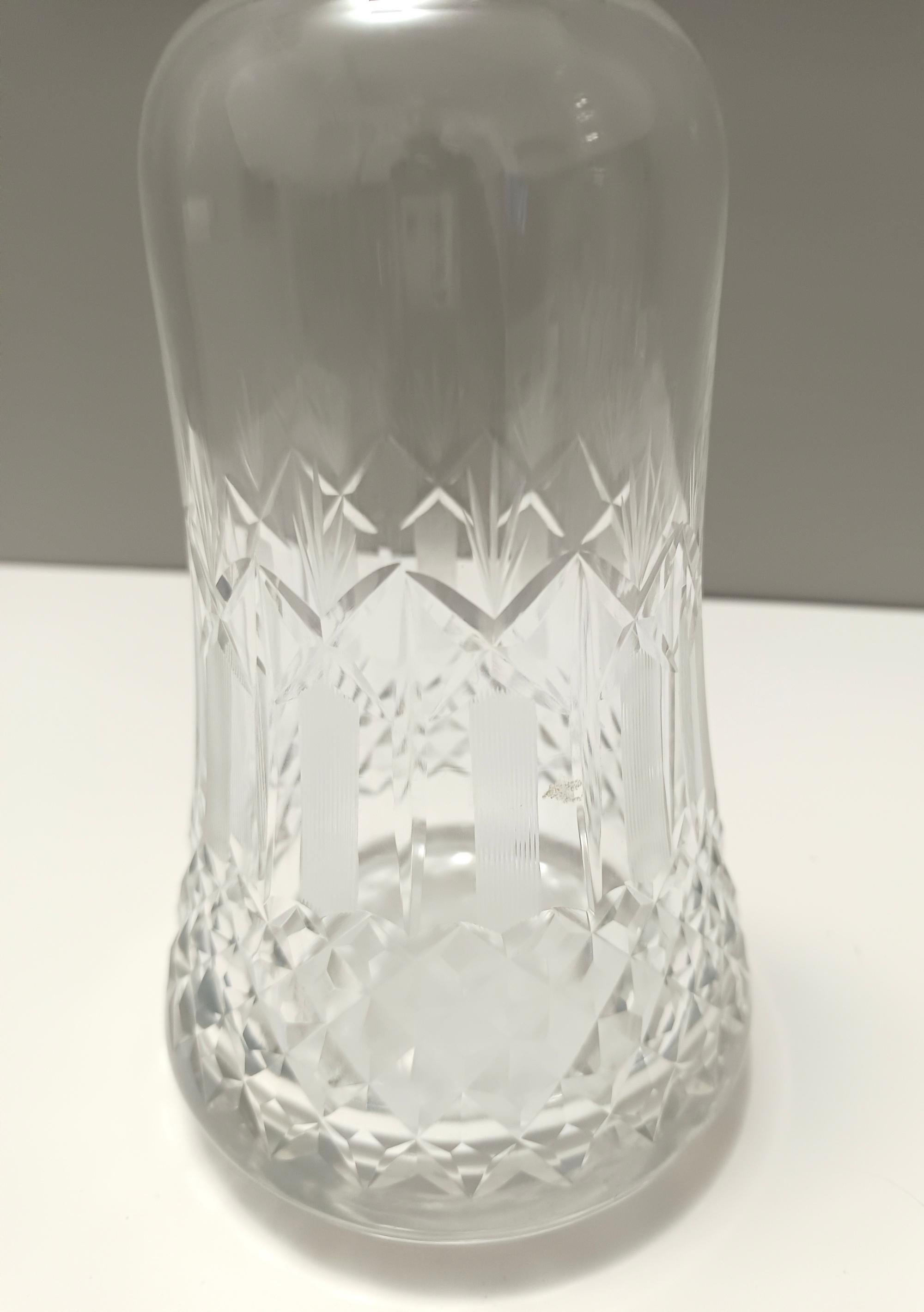 Coppia di bottiglie decanter in cristallo trasparente di Bleikristall, Germania in vendita 6