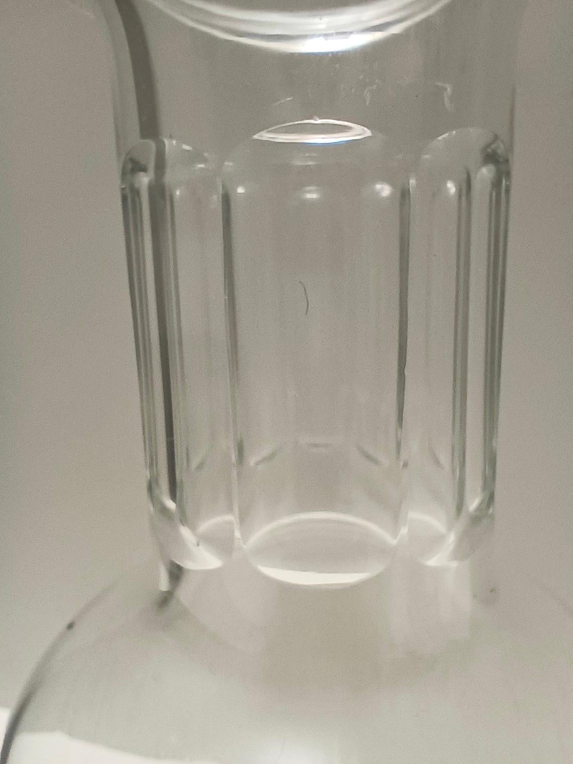 Coppia di bottiglie decanter in cristallo trasparente di Bleikristall, Germania in vendita 1