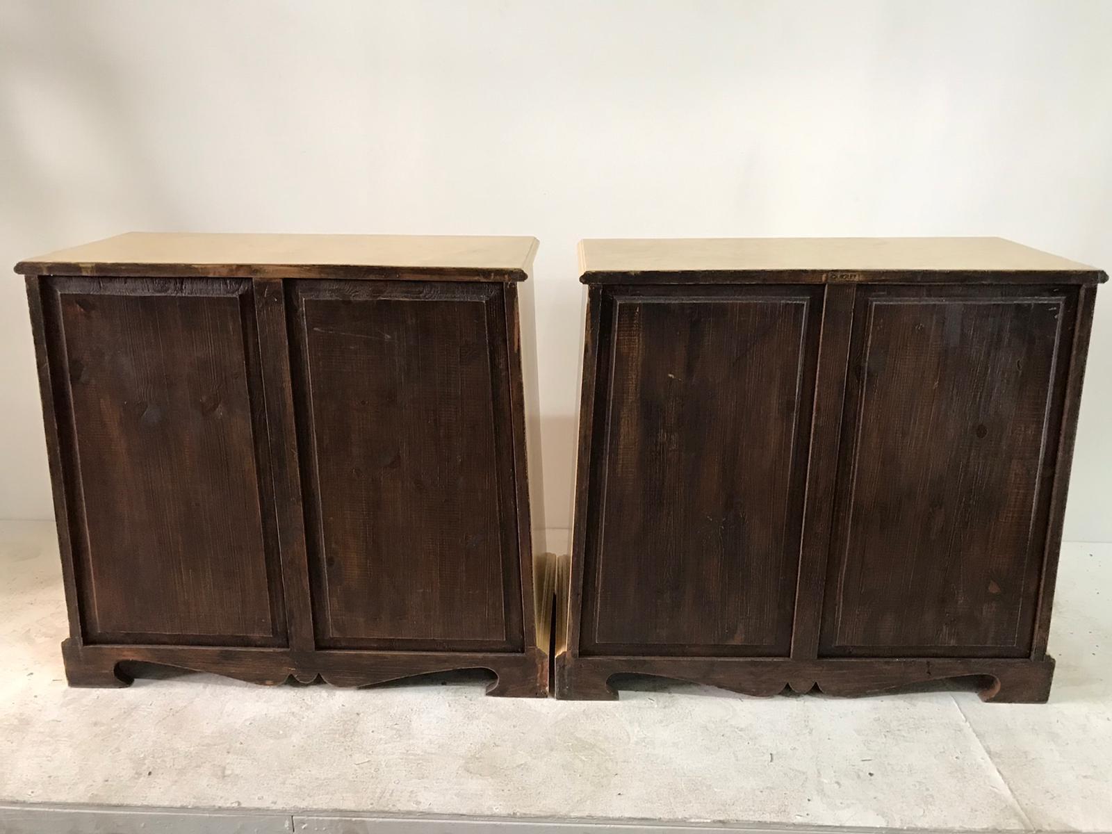 Pair of Trapezoid Cabinets by Quigley For Sale 9