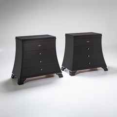 Pair of Trapezoidal Commodes, Late 20th Century