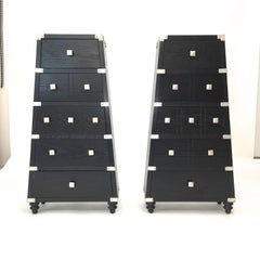 Pair of Trapezoidal Lingerie Chests