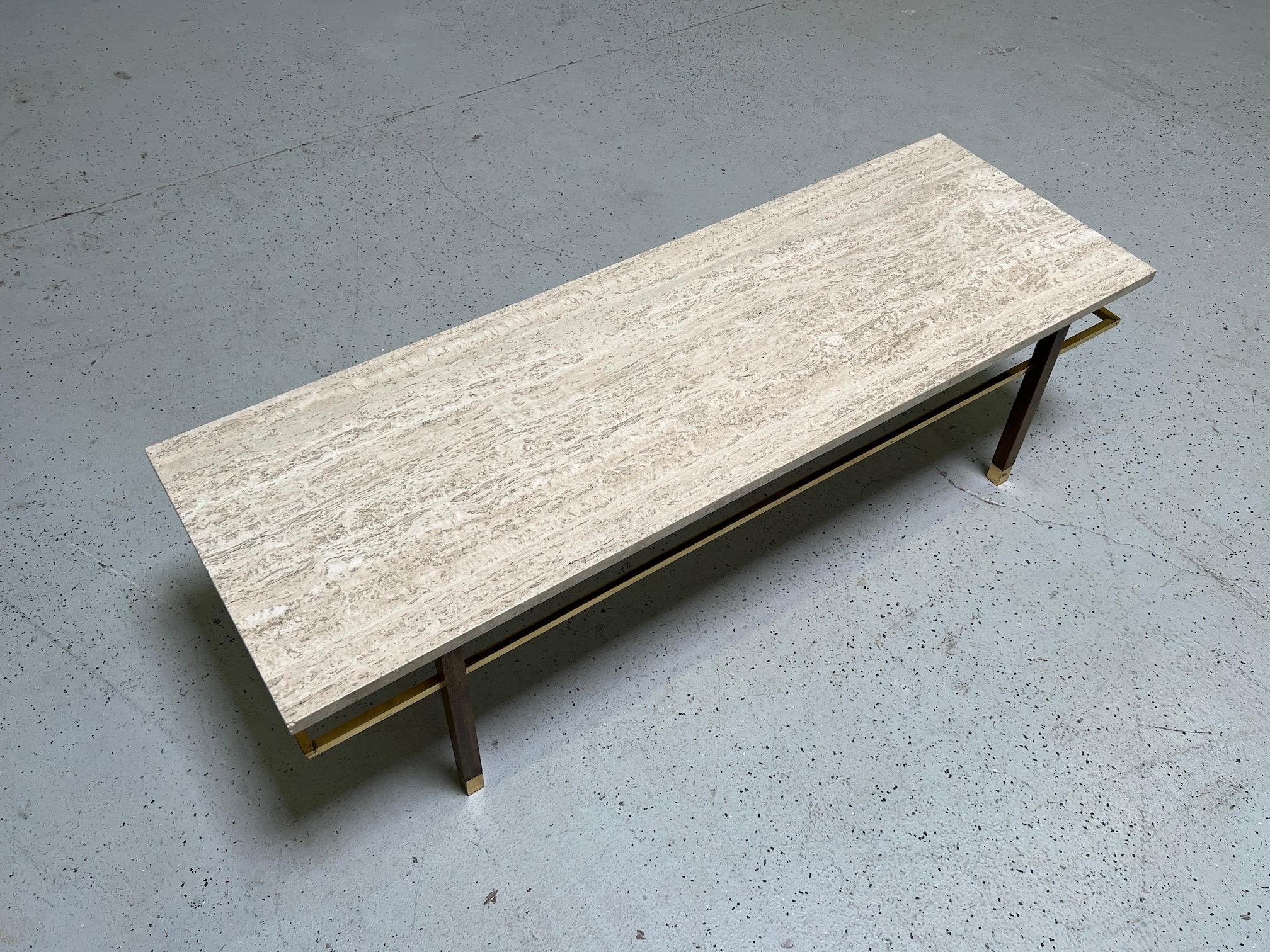 Pair of Travertine Tabes by Harvey Probber 6