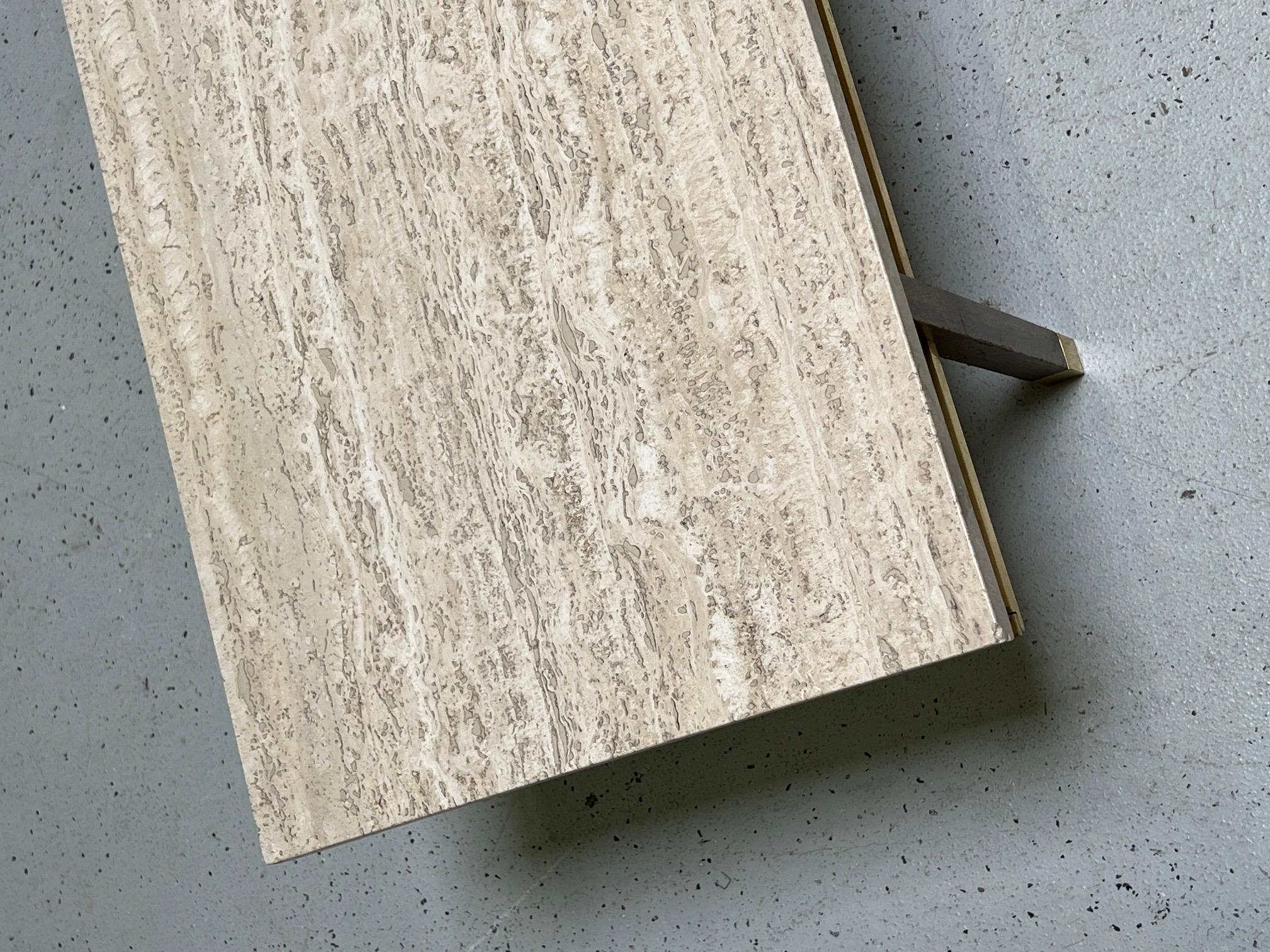Pair of Travertine Tabes by Harvey Probber 7