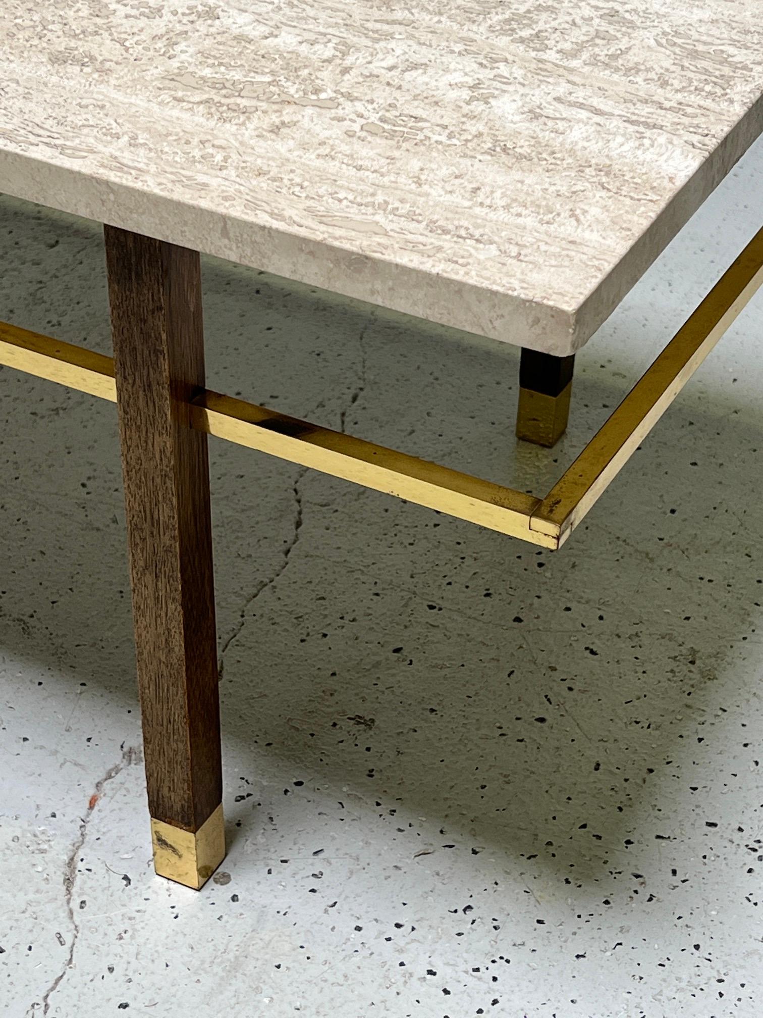 Pair of Travertine Tabes by Harvey Probber 3