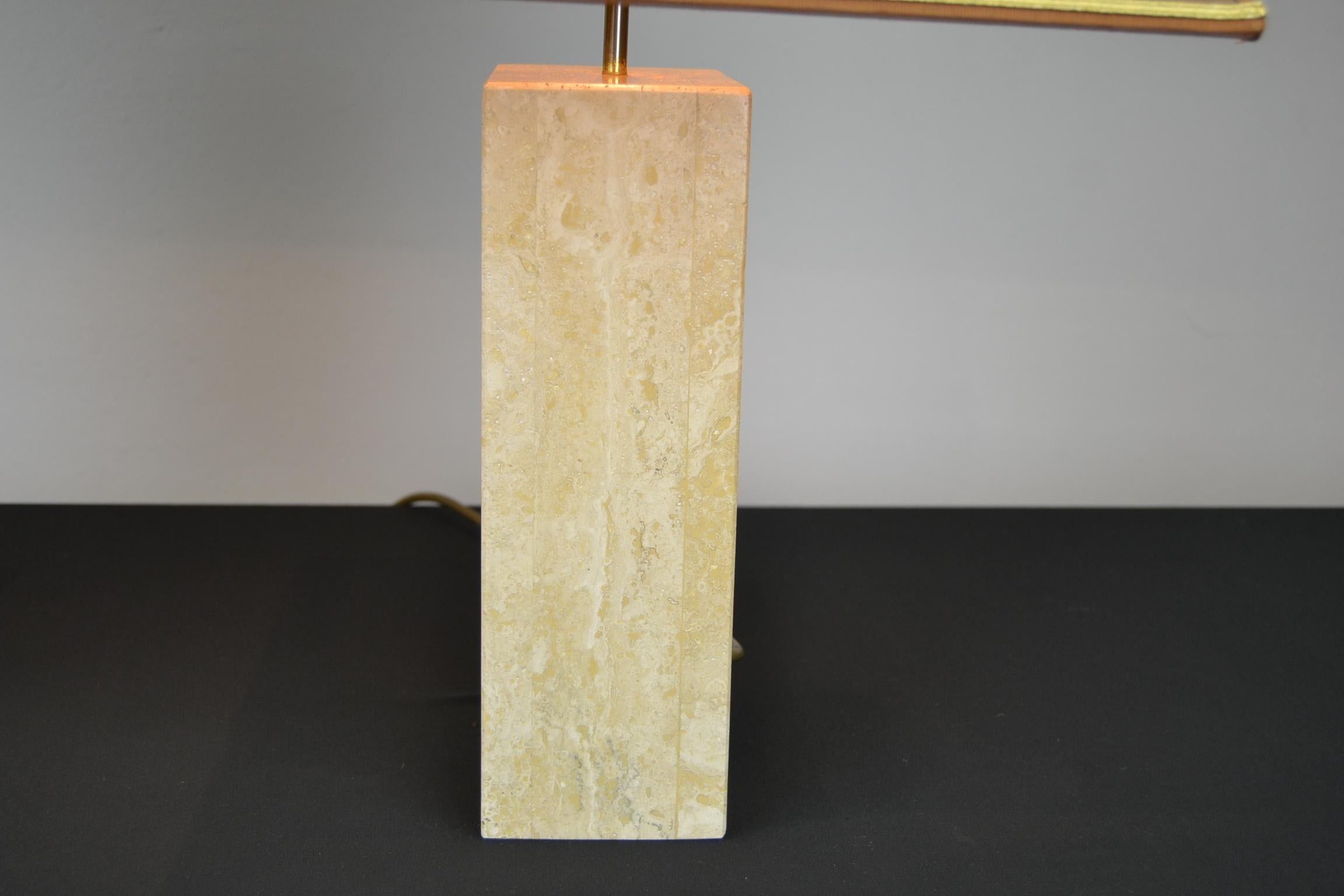 Pair of Travertine Table Lamps, Europe, 1970s 7